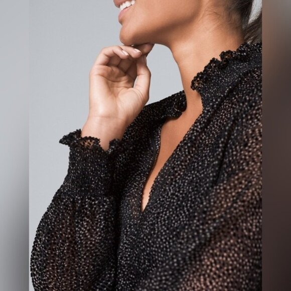 White House Black Market Soft Blouson Dress Size Small - Picture 4 of 14